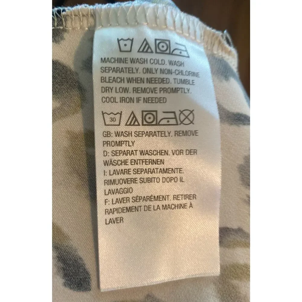 Women Size Large Attitudes by Renee Leopard Print Soft Flowy Summer Lightweight - Picture 8 of 9